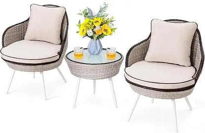 3 Piece Outdoor Patio Bistro Set