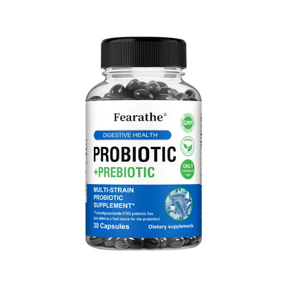 Prebiotics + Probiotics, Suitable for Both Men and Women - Mood and Digestive Support, Regulating Gut Microbiota Balance