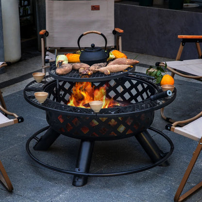 Camping Outdoor Fire Pits Easily Cleaned Patio Barbecue Grill Bbq Outdoor Charcoal Stove