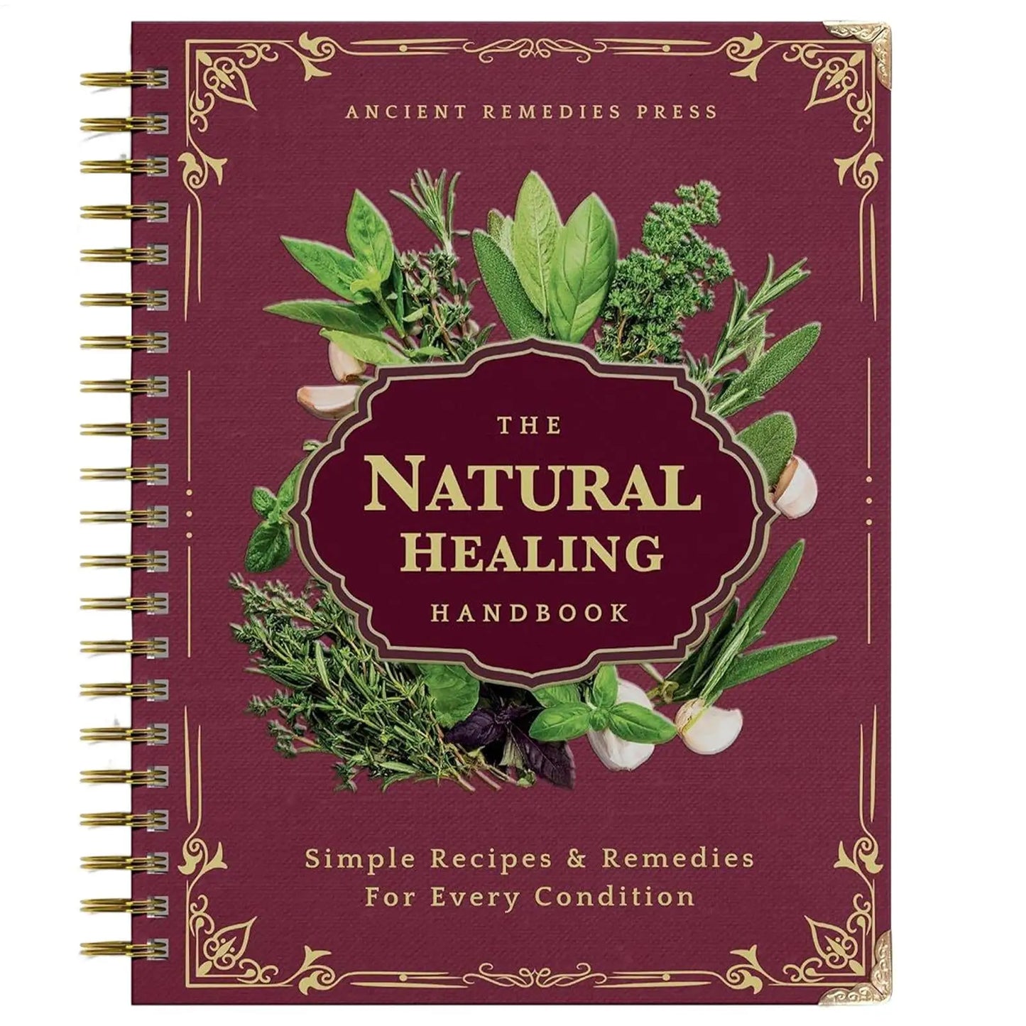 Human Health Guide Book Plant Theme Eating Recipe Spiral Binding Natural Book for Women Men Family Adult Elderly Chef Study