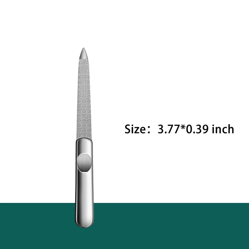 Nail File Stainless Steel Professional Exfoliating Double Sides Sandpaper For Professional Finger Toe Nail Care Tools nail art