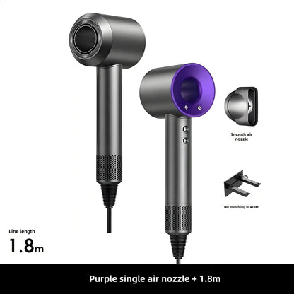 Salon-Grade 110K RPM Hair Dryer with 10M Negative Ions & Collagen Care, Smart Constant Temp for Frizz-Free Hair