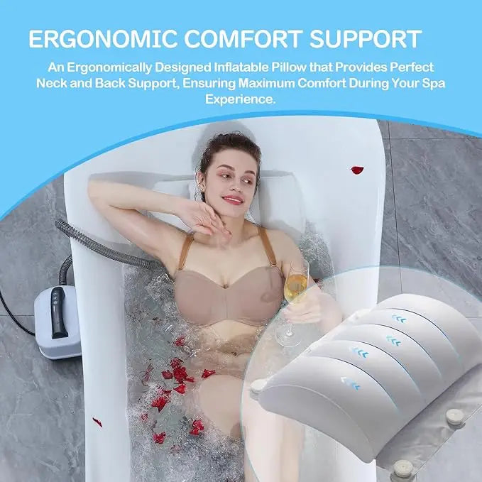 Electric Bathtub Bubble Massage Mattress Waterproof Bath Spa Air Bubble Massage Mat Full Body Bubbling Bath Thermal Massager