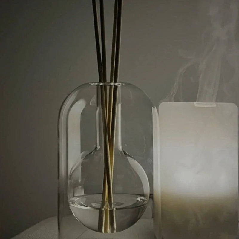 Z. Aromatherapy Diffuser Bottle Glass Essential Oil With Diffusers Sticks Storage Containers Transaprent Modern Home Decorations