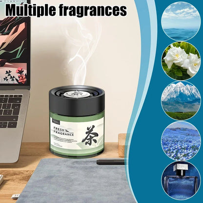 Car Aromatherapy Solid Balm Long Lasting Fragrance Car Dashboard Cup Groove Tea Aroma Ornament Interior Deodorant Air Freshener