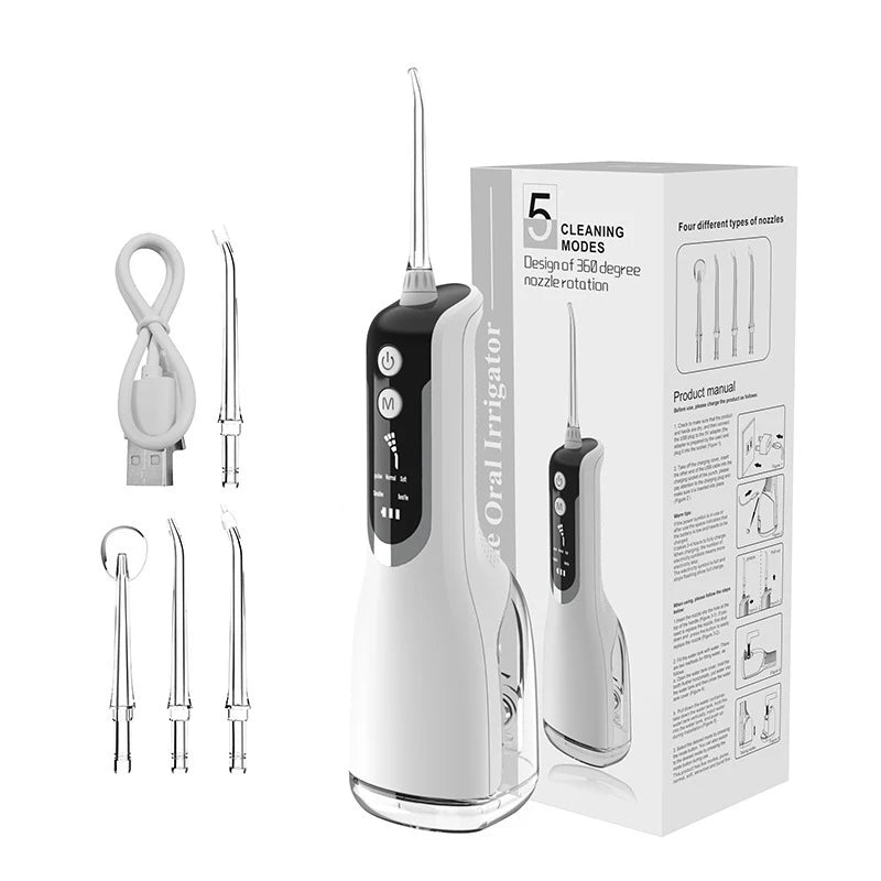 Xiaomi Water Flosser 5 Modes Irrigador Dental Water Tank Oral Irrigator Dental Flusher Usb Rechargeable Portable Teeth Cleaning