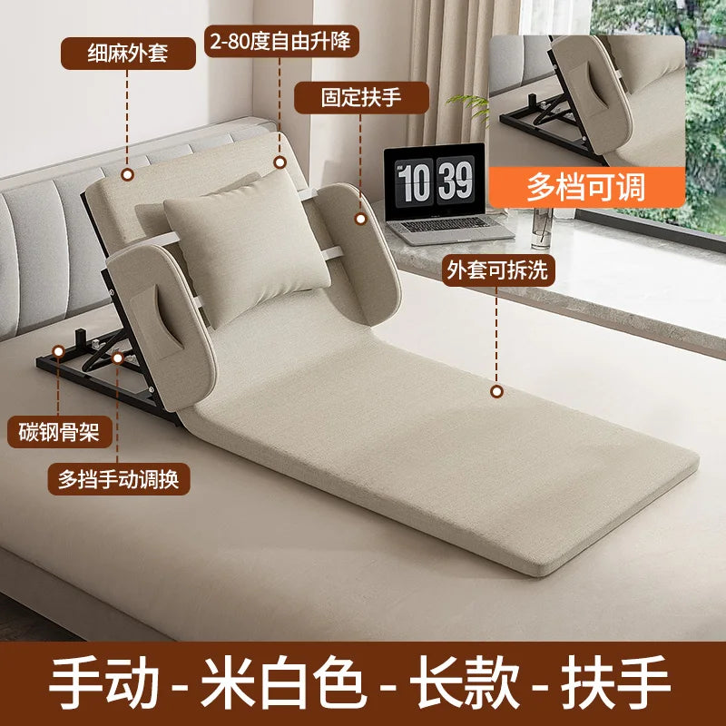 Elderly Electric Adjustable Bed - Home Hospital Use, 5-Position Lift Recliner, Remote Control, Back Massage, USB Charging
