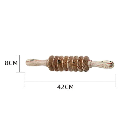 Leg Belly Relief Yoga Wood Therapy Wooden Exercise Roller Trigger Point Massager Health Care Tool Muscle Roller Sticks