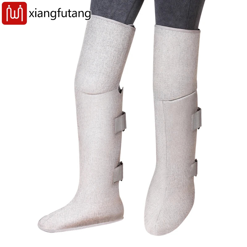 Red Light Therapy Heating Leg  Foot Wrap Electric Heating Knee Brace Relieve Cold Leg Arthritis Pain with 3-Zone Heat Warm