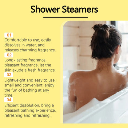 Shower Steamers Tablets Aromatherapy Relieve Physical Fatigue Stress Improve Mood Enhance Sleep Quality Relaxing Bath Bombs Set
