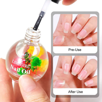 15ml Nail Nutrition Oil Dried Flower Scented Nutritional Oil Moisturizes Nails And Cuticles Protector Finger for Nail Care