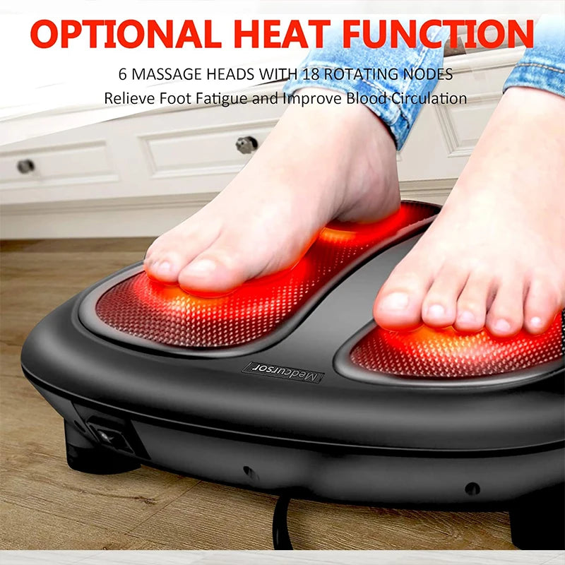 Electric Foot Massager with Heat Compress
