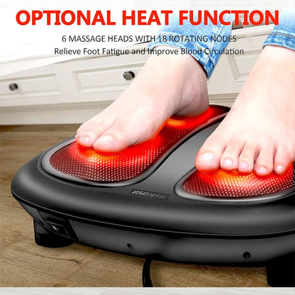 Electric Foot Massager with Heat Compress
