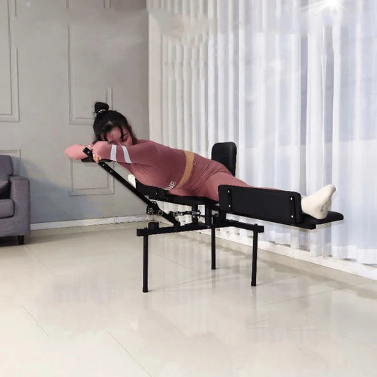 Soft Open Leg Stretching Machine, New Type Frog Splits Flexibility Trainer, 2 in 1 Leg Stretching Steel Frame