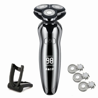 ZOZEN Electric Razor Electric Shaver Body Hair Cutting Shaving Machine for Men Clipper Rotary Beard Trimmer 100% Waterproof