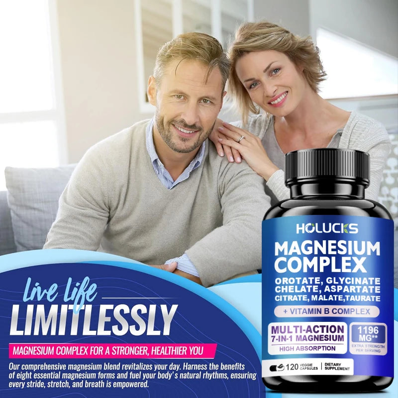 High Quality Magnesium Complex Supplement-Bone, Muscle & Heart Health , Sleep Support, Relaxation, Stress & Anxiety Relief