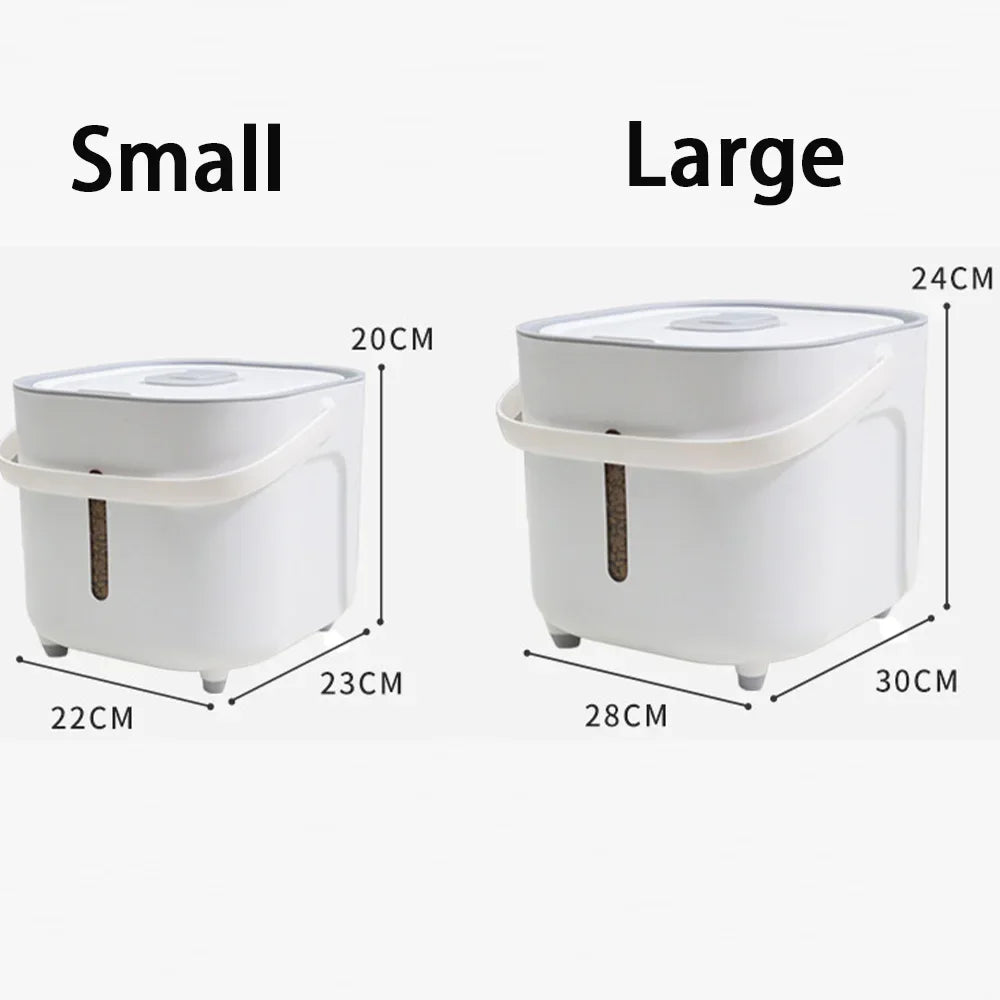 Sealed storage box for pet food, large capacity moisture-proof and fresh-keeping bucket, cat food, dog food, dry storage box