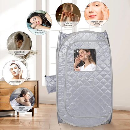 Portable Steam Sauna Tent  Personal Steam Sauna SPA for Detox Therapy with2L Steamer