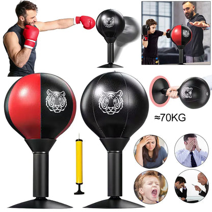 Boxing Bag Heavy Duty Stress Relief Desk Boxing Punch Ball Free Standing Stress Buster Funny Toys for Kids Coworkers and Friends