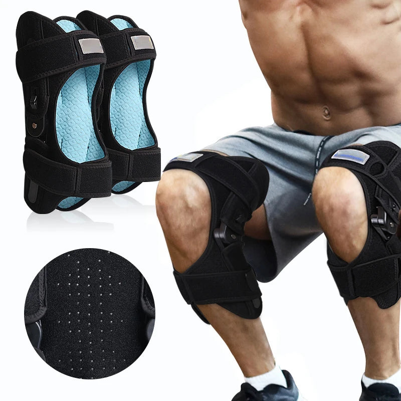 1Pcs Adjustable Exoskeleton Walking Aid Gear for Elderly Knee Rehabilitation Protective Leg Joint Training Knee Brace