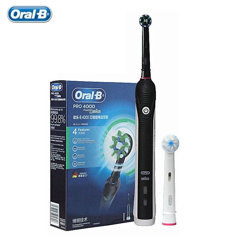 Oral B Electric Sonic Toothbrushes 3D Rotation Teeth Daily Whitening Gum Care Smart Pressure Sensor Rechargeable Waterproof