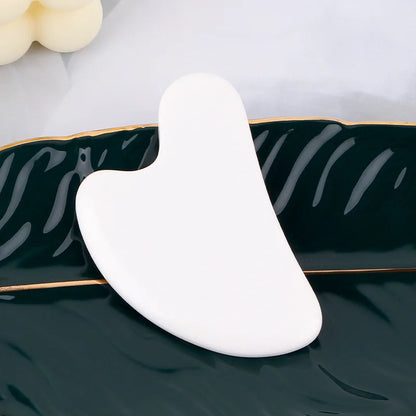 괄사 Resin Gua Sha Massage Board for Face Rose Pink Guasha Plate Jade Face Massager Scrapers Tools for Face Neck Back Body