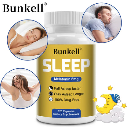 Melatonin Dietary Supplement, 6 Mg, Promotes Relaxation and Sleep Health, Improves Mood Health, and Enhances Sleep Quality