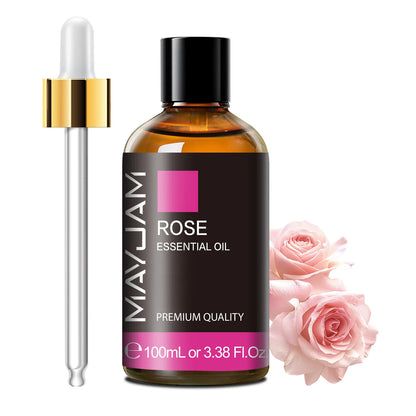 100ML Pure Plant Essential Oil Mint Bergamot Patchouli Citronella Lemongrass Chamomile Cedarwood For Reed Diffuser Humidifier