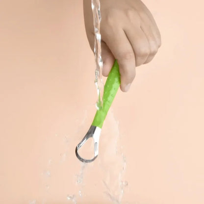 New Silicone Tongue Scraper Tongue Cleaner Remove Halitosis Tongue Coating Oral Care Scraping Brush Oral Care Tool
