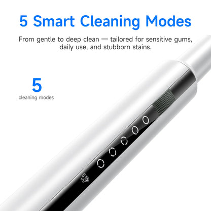 Electric Toothbrush with Oral Mirror 5 Modes Calculus Oral Tartar Remover Tooth Stain Cleaner Teeth Dental Plaque Cleaner