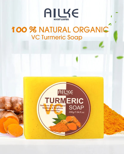 Organic Turmeric Skin Care Kit, Brighten, Clean, Remove Darkness, Spots, Acne, Lighten, Hydration, Exfoliate, Even Skin Tone