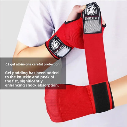 Gel Gloves, Half-finger Boxing Gloves, Lazy Person's Quick Hand Binding, Hand Protection Bandages, Fighting, Boxing, Muay Thai