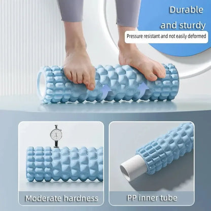 Blue Foam Rollers for Muscle Massage - Medium-Density Back Foam Roller for Back Pain Relief & Muscle Recovery in Legs & Arms