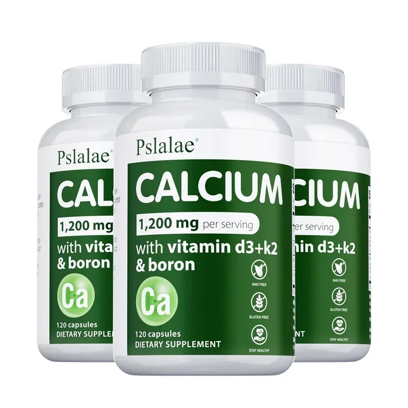 Calcium Supplement - Promotes Calcium Absorption, Boosts Energy, Strong Bones, Supports Heart & Muscle Health, Non-GMO
