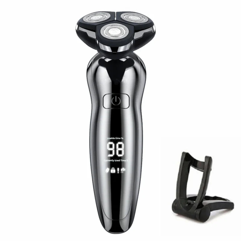 ZOZEN Electric Razor Electric Shaver Body Hair Cutting Shaving Machine for Men Clipper Rotary Beard Trimmer 100% Waterproof