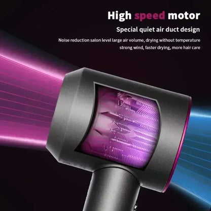 Salon-Grade 110K RPM Hair Dryer with 10M Negative Ions & Collagen Care, Smart Constant Temp for Frizz-Free Hair