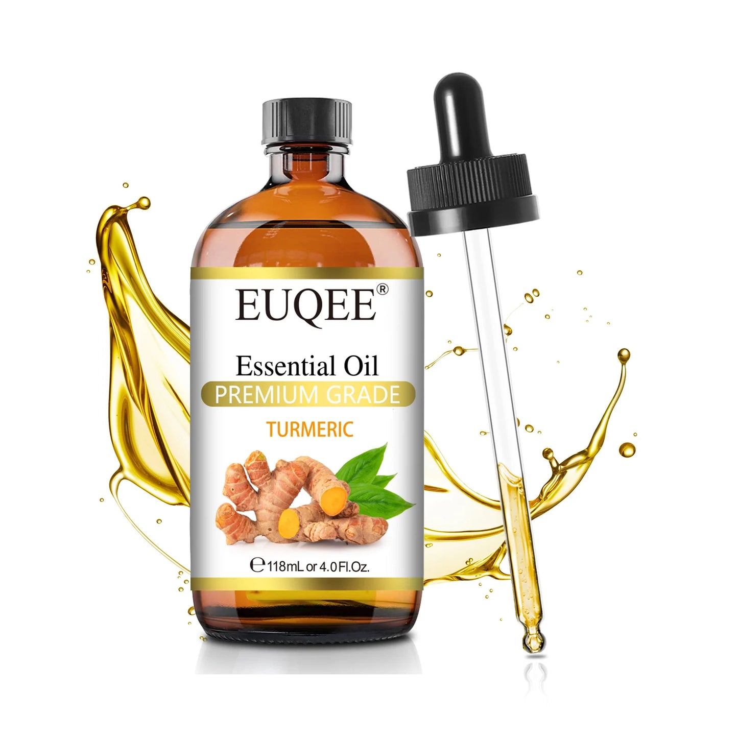 EUQEE 118ml (4 fl. oz) Pure Essential Oil-Sweet Orange Bergamot Cinnamon Lavender Tea tree Premium Aromatherapy Oil for Diffuser