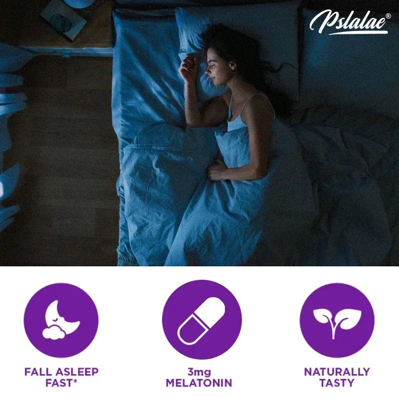 With 3 Mg Melatonin & L-Theanine Capsules, Sleep Support Helps Calm Mind and Body for Better, Longer Sleep 120 CapsulesSupplemen