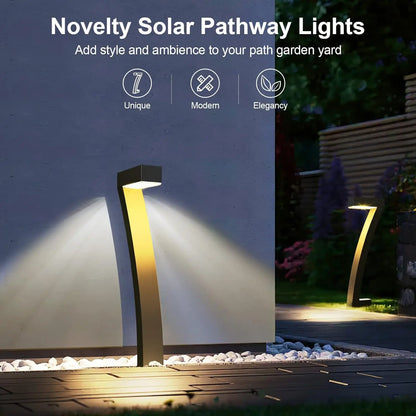 6Pack Bright Solar Outdoor Lights,  Auto On/Off