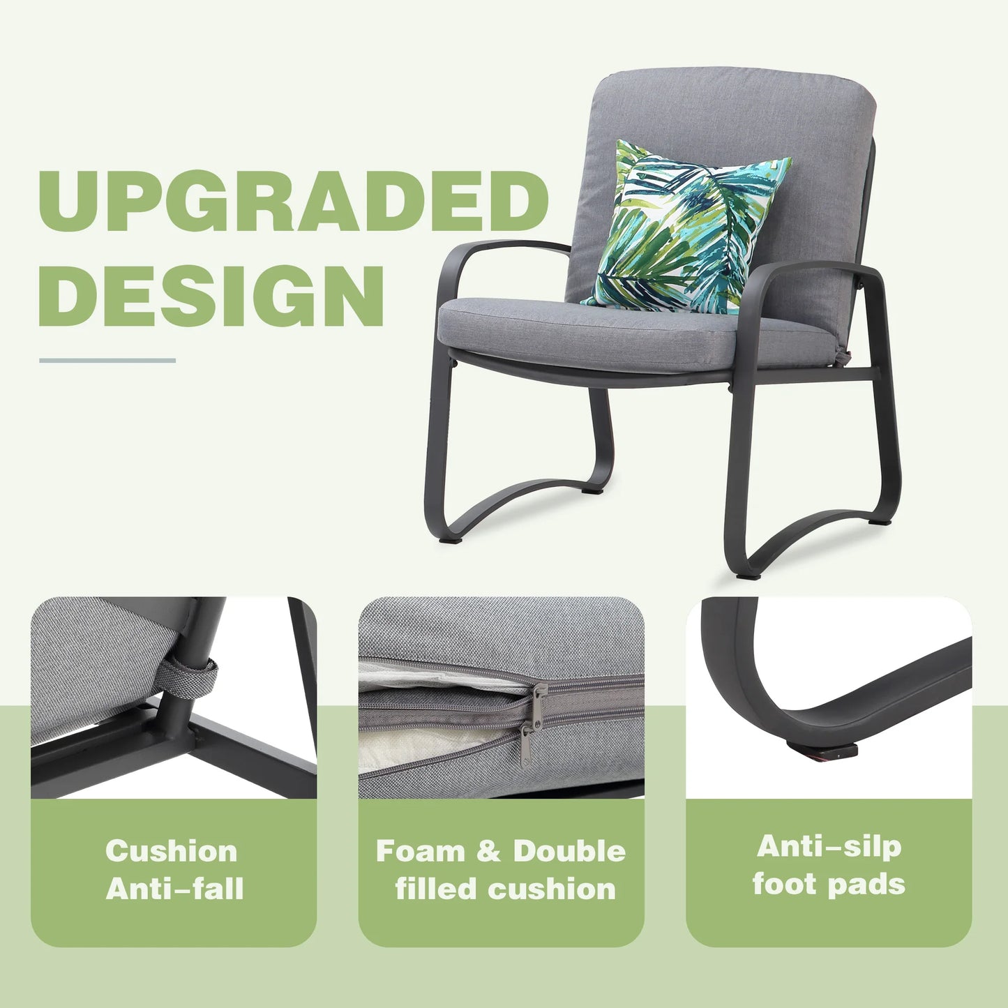 3 Piece Rocking Bistro Patio Set