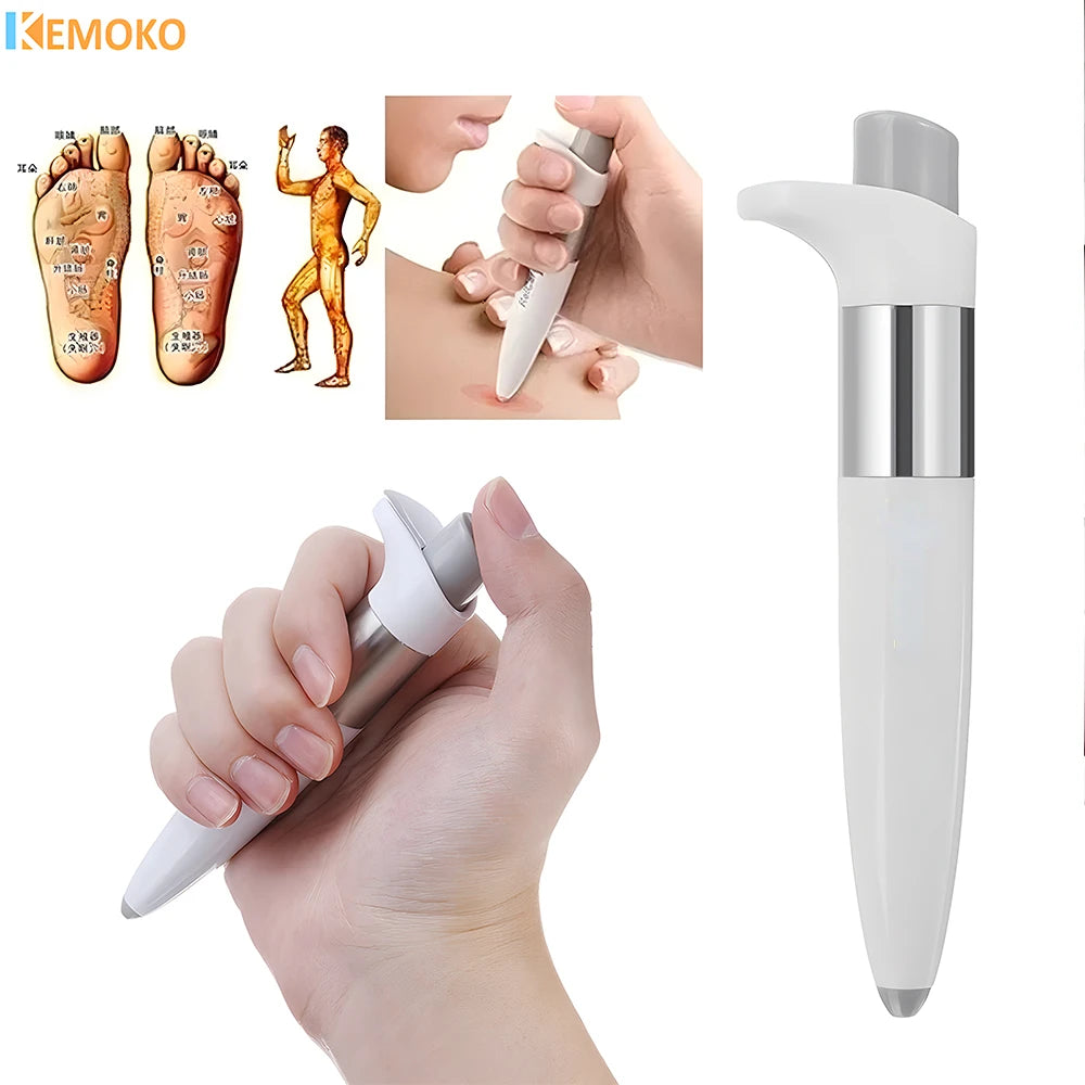 Electronic Pulse Analgesia Pen Pain Relief Acupuncture Point Health Pulse Massage Pen Neck Shoulder Massager Relax Health Care
