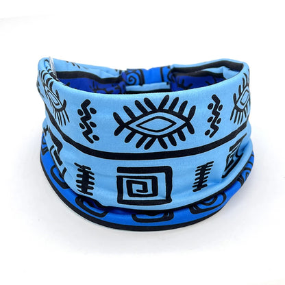 1 Pcs European American Women'S Bohemian Style Elastic Headscarf Yoga fitness Running  ventilation Wide Brimmed Hair Accessories