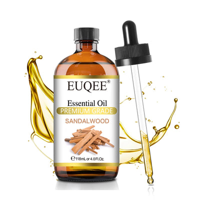 EUQEE 118ml (4 fl. oz) Pure Essential Oil-Sweet Orange Bergamot Cinnamon Lavender Tea tree Premium Aromatherapy Oil for Diffuser