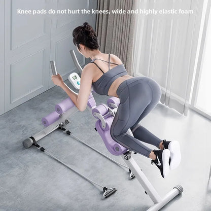 Fitness Body Shaping Machine Multifunctional Home Gym  Abdominal Waist Trainer Knee-Friendly Sliding Rail for Core & Leg Workout