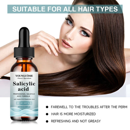Salicylic Acid Hair Shampoo Magical Repair Damage Frizzy Soft Smooth Shiny Hair Deep Clean Moisturizing Keratin Hair Care Essent