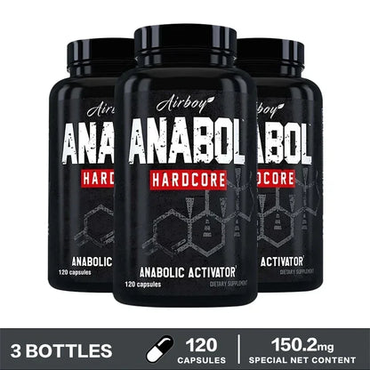 120pcs Anabol Hardcore Supplement - Natural Anabolic Muscle Growth, Enhance Men's Abs, Post-workout Muscle Recovery SupplementSu