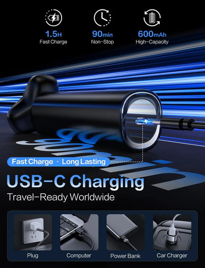 Electric Razor for Men 3 Blade Rotary Shaving Machine Touch Switch Type C Fast Charging Travel Lock Men's Electric Shaver