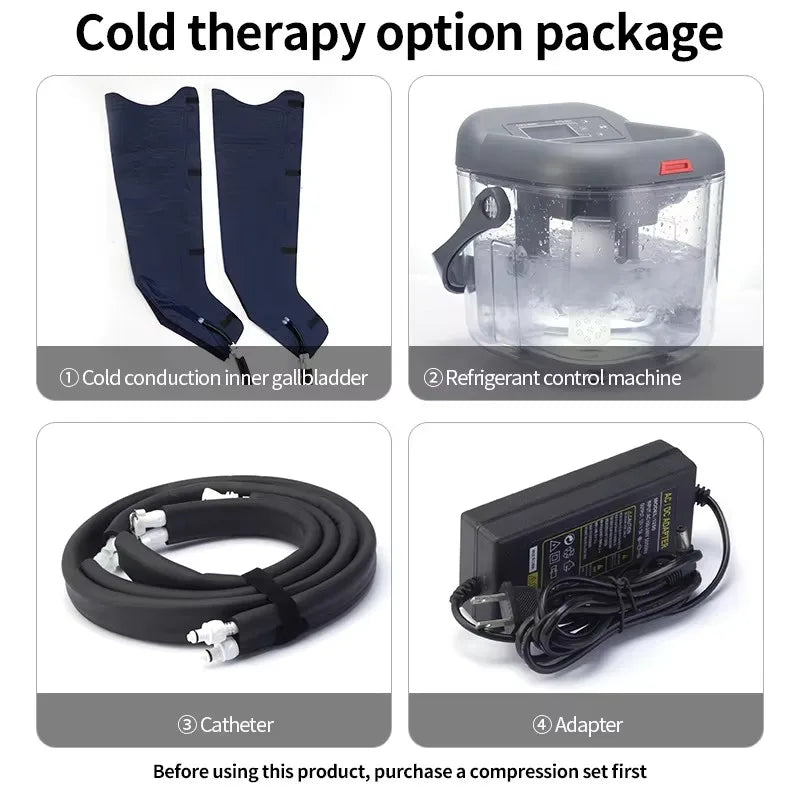 Pressotherapy Air Compression Foot Muscle Massager Leg Recovery Boots Lymphatic Drainage Machine  Relax Physiotherapy 8 Chamber