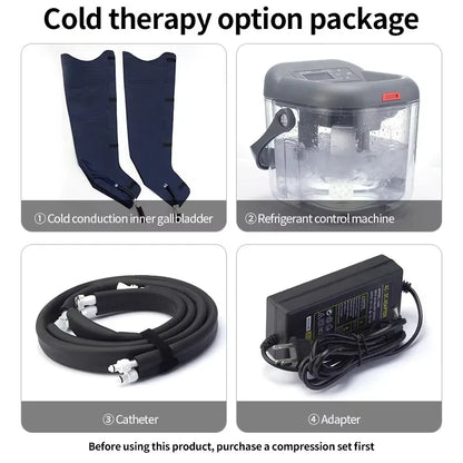 Pressotherapy Air Compression Foot Muscle Massager Leg Recovery Boots Lymphatic Drainage Machine  Relax Physiotherapy 8 Chamber