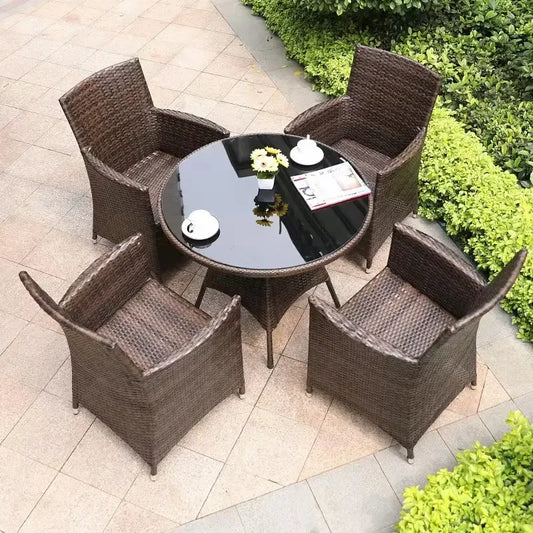 Conversation Dining Cafe Leisure Balcony Courtyard Garden Wicker Rattan Patio Outdoor Sofa Sets
